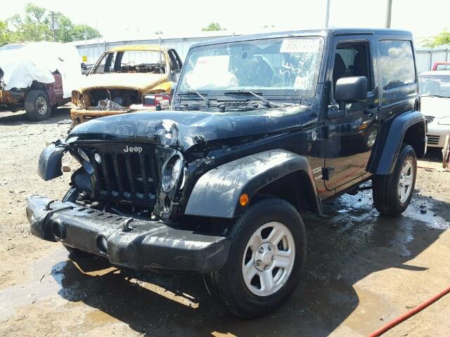 1C4AJWAG0DL693480 - 2013 JEEP WRANGLER S BLACK photo 2