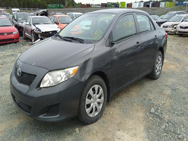 2T1BU4EE0AC435777 - 2010 TOYOTA COROLLA BA GRAY photo 2