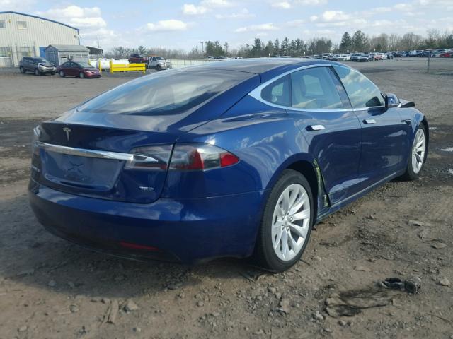5YJSA1E20HF193110 - 2017 TESLA MODEL S BLUE photo 4