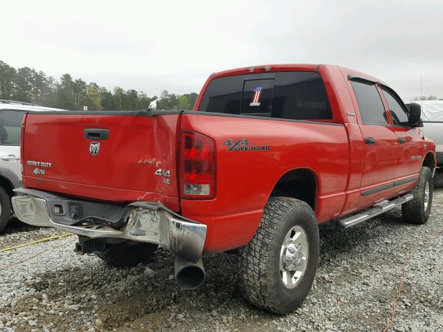 3D7LX39C46G156706 - 2006 DODGE RAM 3500 RED photo 4