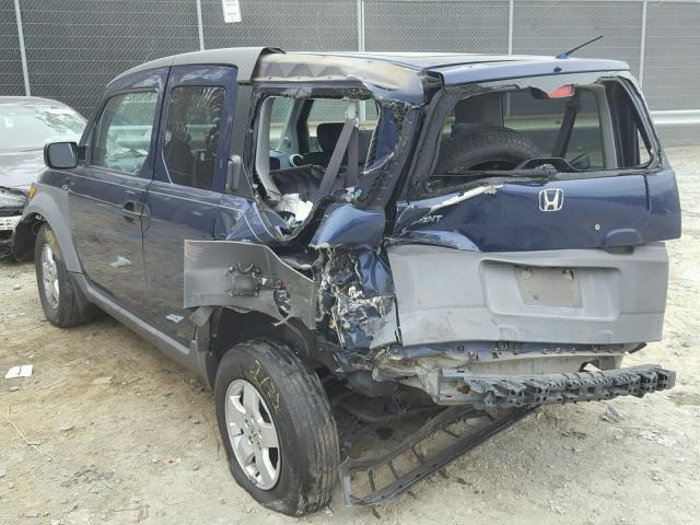 5J6YH28563L026090 - 2003 HONDA ELEMENT EX BLUE photo 3