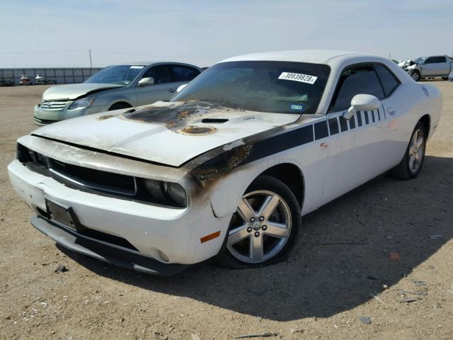 2C3CDYBT3DH611475 - 2013 DODGE CHALLENGER WHITE photo 2