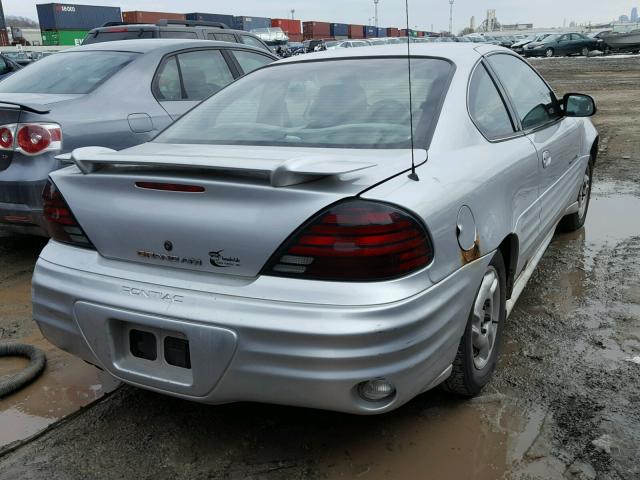 1G2NE12T81M682127 - 2001 PONTIAC GRAND AM S Gümüş foto 4