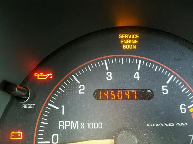 1G2NE12T81M682127 - 2001 PONTIAC GRAND AM S Gümüş foto 8