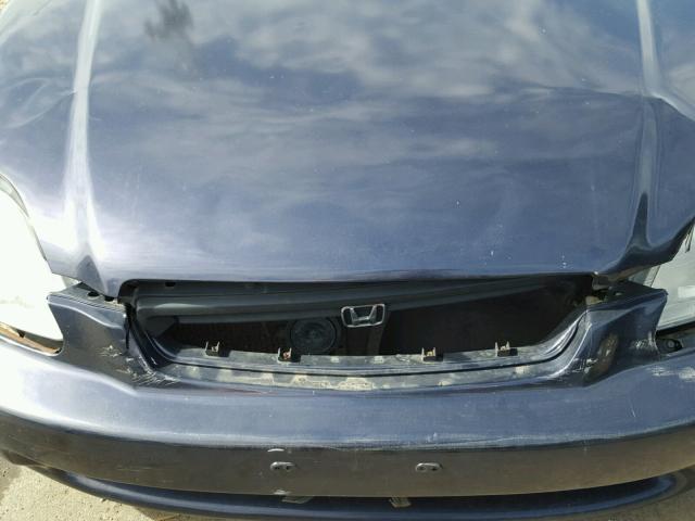 2HGEJ6425VH101539 - 1997 HONDA CIVIC CX BLUE photo 9