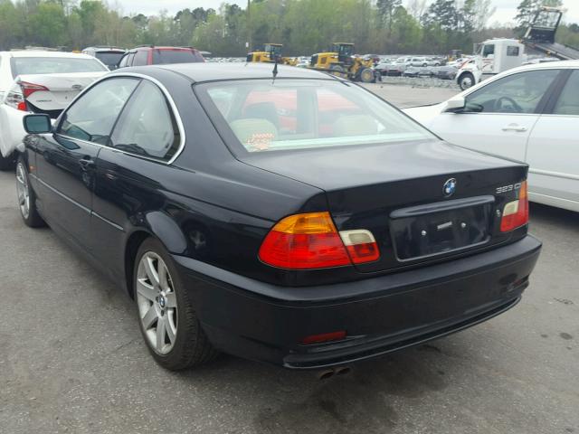 WBABM3348YJN80078 - 2000 BMW 323 CI BLACK photo 3