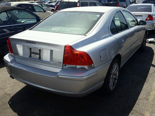 YV1RS547872639077 - 2007 VOLVO S60 T5 SILVER photo 4