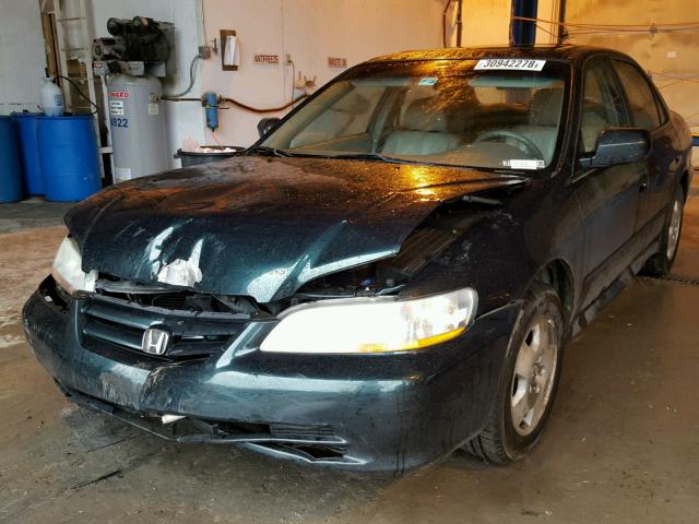 1HGCG16541A023165 - 2001 HONDA ACCORD EX GREEN photo 2