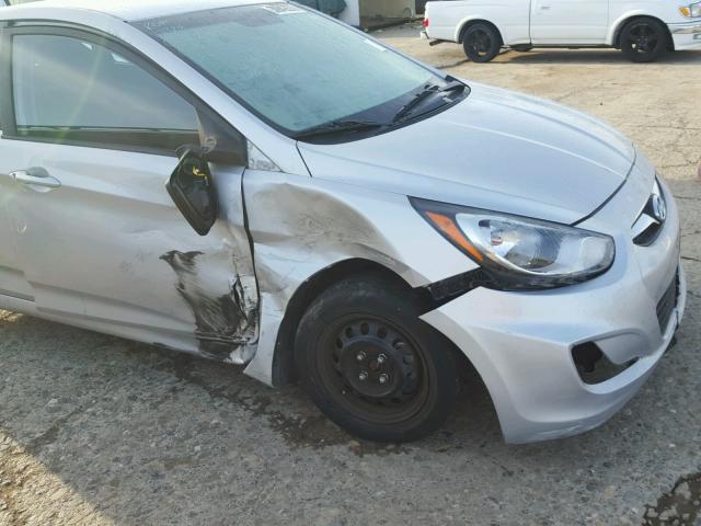 KMHCT5AE3EU156668 - 2014 HYUNDAI ACCENT GLS SILVER photo 9