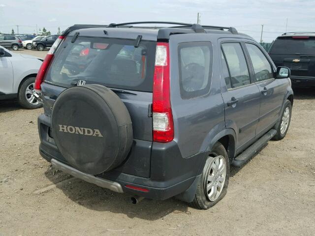 JHLRD78516C811966 - 2006 HONDA CR-V LX GRAY photo 4