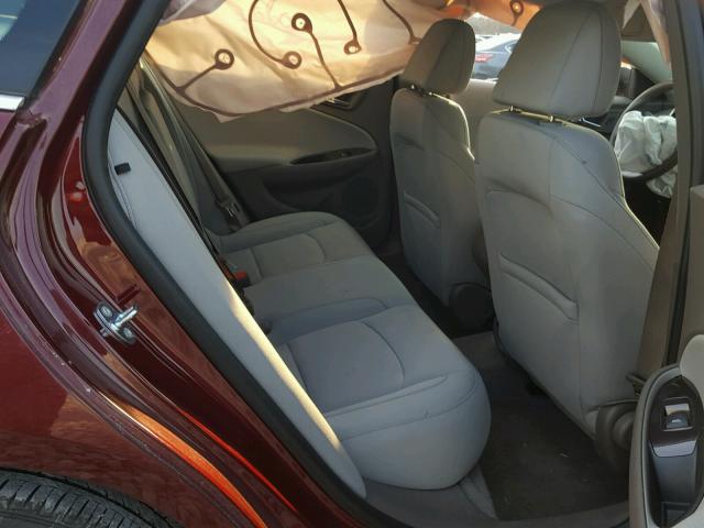 1G1ZB5ST3GF303781 - 2016 CHEVROLET MALIBU LS მუქწითელი ფოტო 6