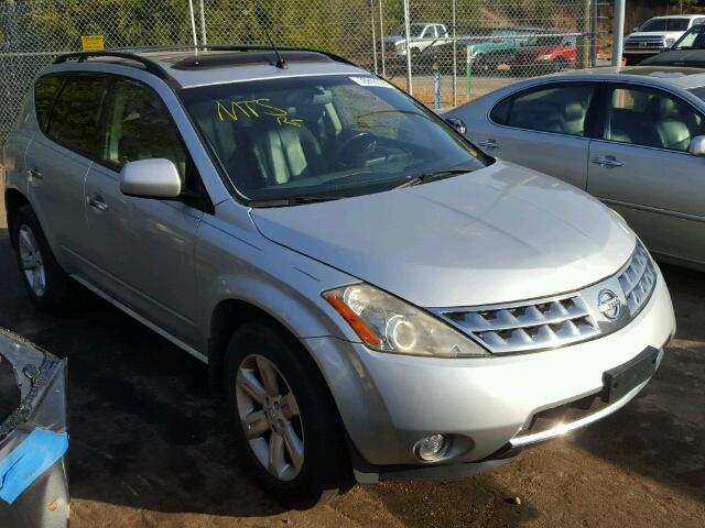 JN8AZ08T47W502532 - 2007 NISSAN MURANO SL SILVER photo 1