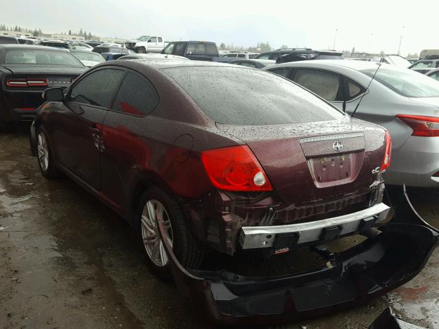JTKDE177560102777 - 2006 TOYOTA SCION TC 栗色 照片 3