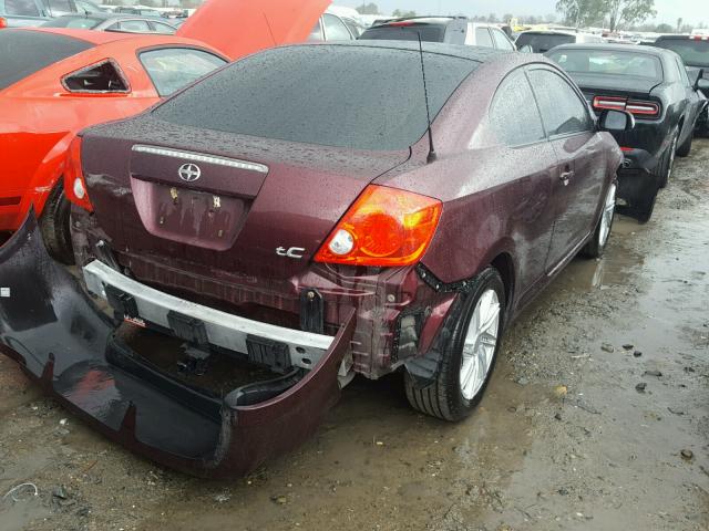 JTKDE177560102777 - 2006 TOYOTA SCION TC 栗色 照片 4