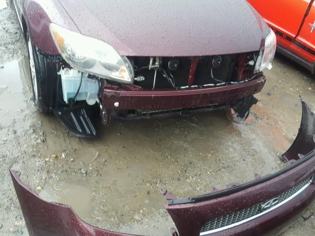 JTKDE177560102777 - 2006 TOYOTA SCION TC 栗色 照片 9