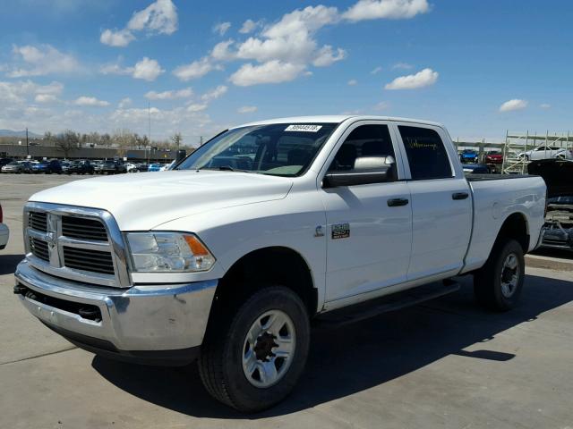 3C6UD5CL8CG312728 - 2012 DODGE RAM 2500 S WHITE photo 2