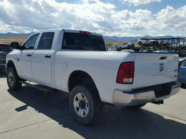 3C6UD5CL8CG312728 - 2012 DODGE RAM 2500 S WHITE photo 3