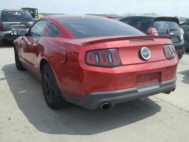 1ZVBP8CF0C5281806 - 2012 FORD MUSTANG GT MAROON photo 3