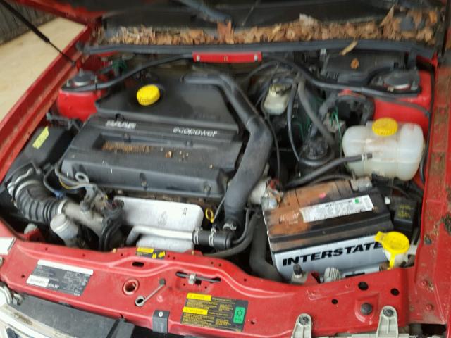 YS3DD78H5Y7005621 - 2000 SAAB 9-3 RED photo 7