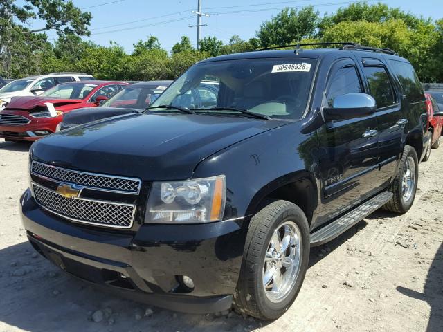 1GNFK13037R325387 - 2007 CHEVROLET TAHOE K150 BLACK photo 2