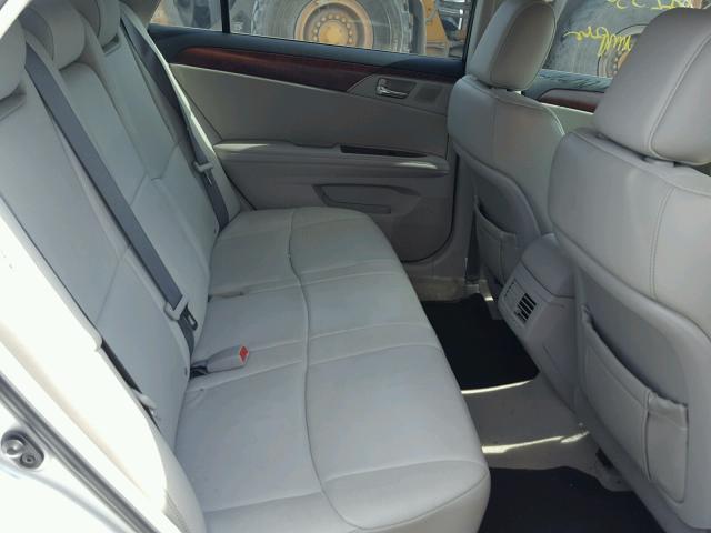 4T1BK3DB0BU387530 - 2011 TOYOTA AVALON BAS SILVER photo 6