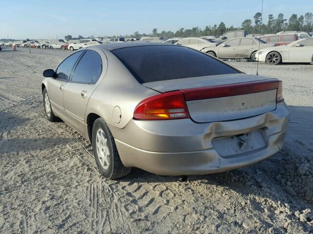 2B3HD46R02H276652 - 2002 DODGE INTREPID S GOLD photo 3