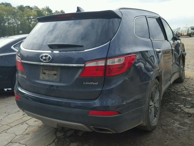 KM8SR4HF1DU023277 - 2013 HYUNDAI SANTA FE L BLUE photo 4