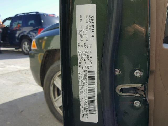 1J8FT47W38D759953 - 2008 JEEP COMPASS SP GREEN photo 10