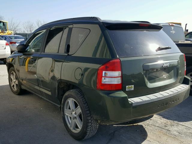 1J8FT47W38D759953 - 2008 JEEP COMPASS SP GREEN photo 3