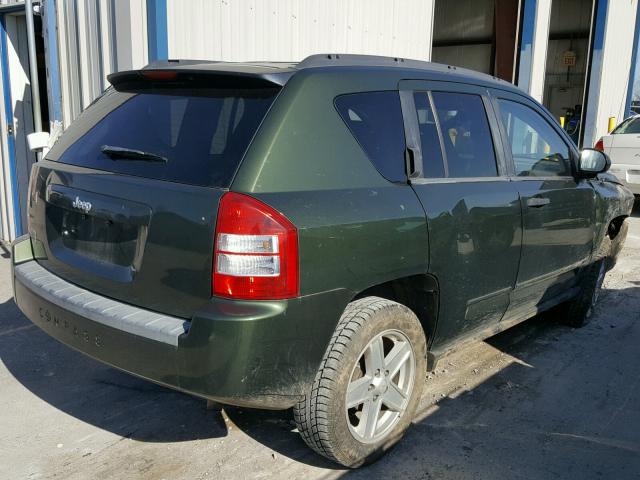 1J8FT47W38D759953 - 2008 JEEP COMPASS SP GREEN photo 4