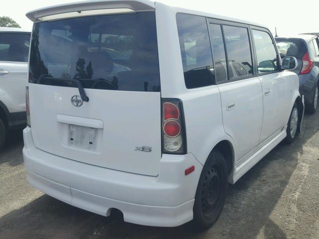 JTLKT324264123631 - 2006 TOYOTA SCION XB WHITE photo 4