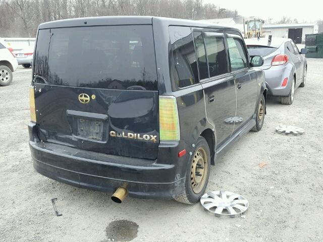 JTLKT334350201788 - 2005 TOYOTA SCION XB შავი ფოტო 4