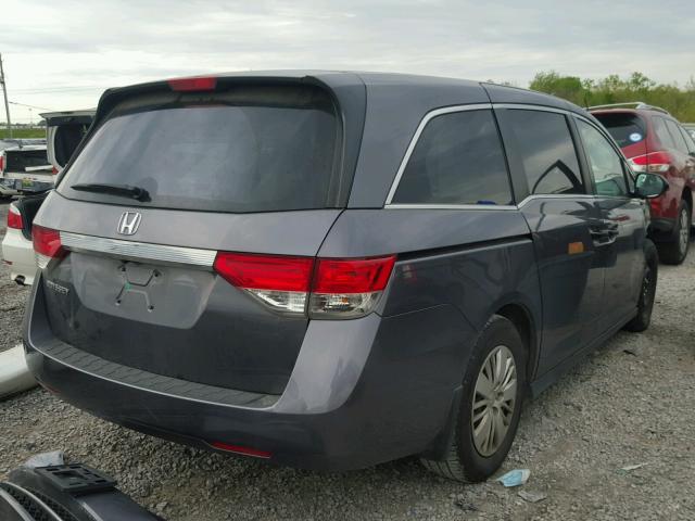 5FNRL5H23FB089753 - 2015 HONDA ODYSSEY LX CHARCOAL photo 4