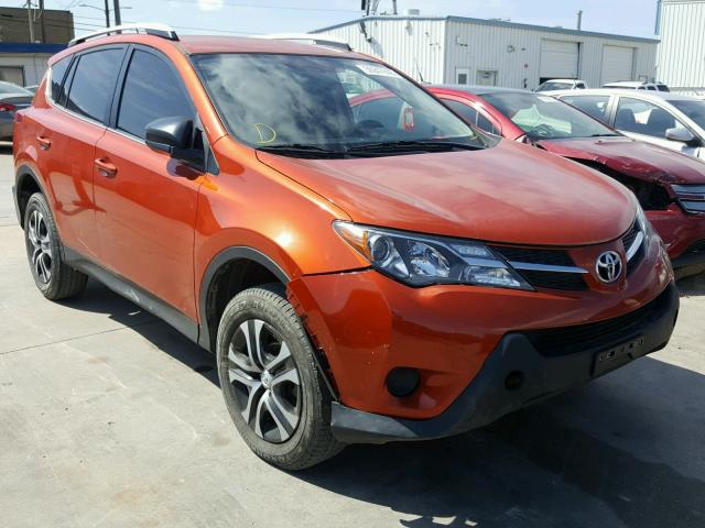 JTMZFREVXFD053384 - 2015 TOYOTA RAV4 LE ORANGE photo 1