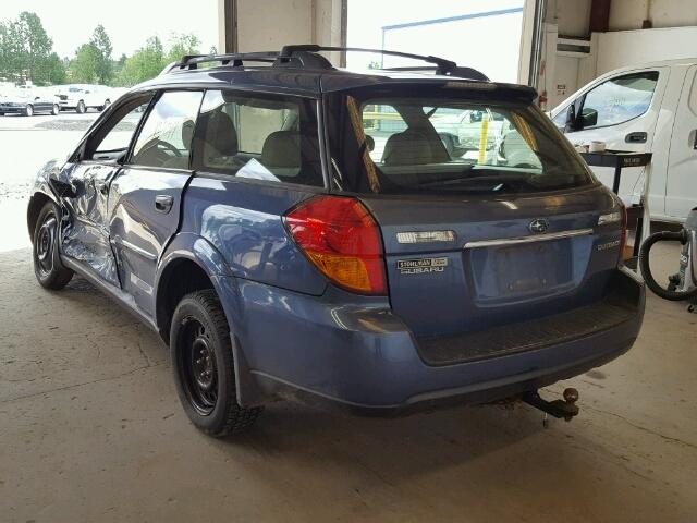 4S4BP61CX77323663 - 2007 SUBARU LEGACY OUT BLUE photo 3