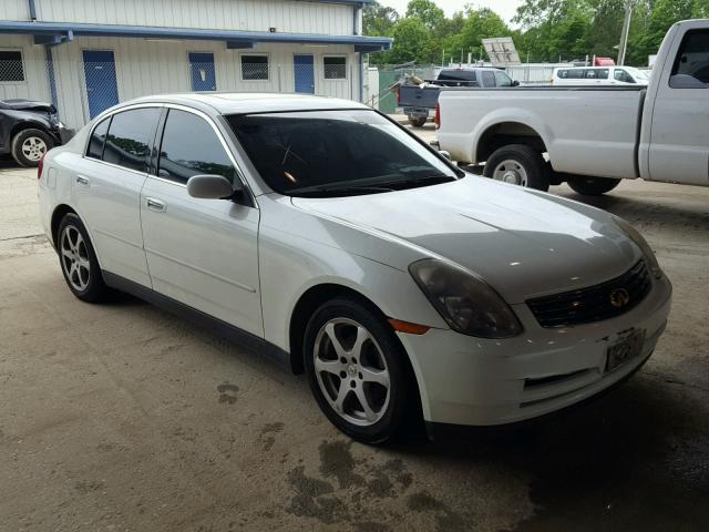 JNKCV51E03M310201 - 2003 INFINITI G35 WHITE photo 1