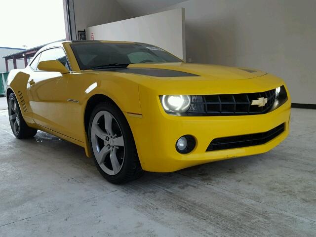 2G1FC1EV4A9196679 - 2010 CHEVROLET CAMARO LT YELLOW photo 1