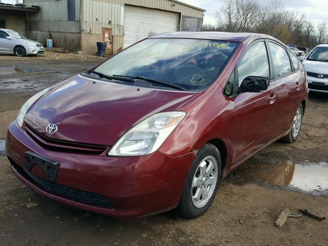 JTDKB20U853069283 - 2005 TOYOTA PRIUS BURGUNDY photo 2