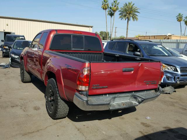 5TETU62N35Z123960 - 2005 TOYOTA TACOMA PRE RED photo 3