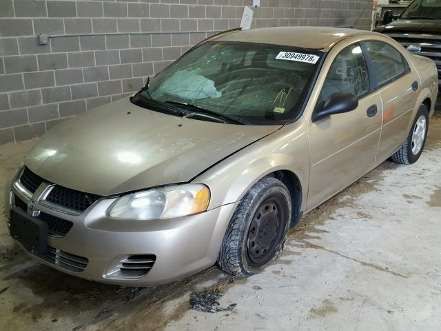 1B3EL36XX4N326580 - 2004 DODGE STRATUS SE TAN photo 2