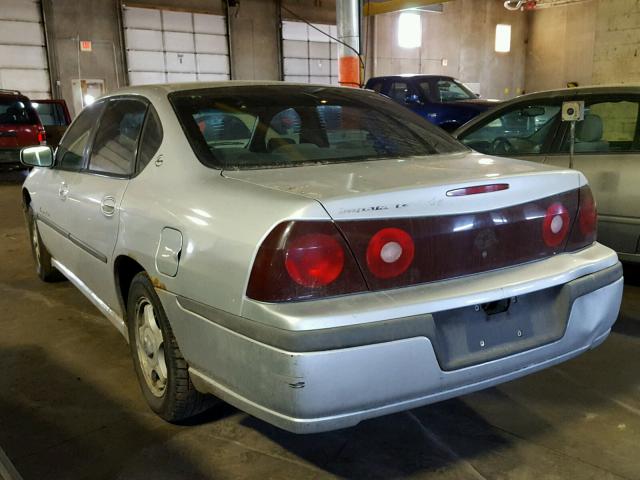 2G1WH55K219322908 - 2001 CHEVROLET IMPALA LS GRAY photo 3