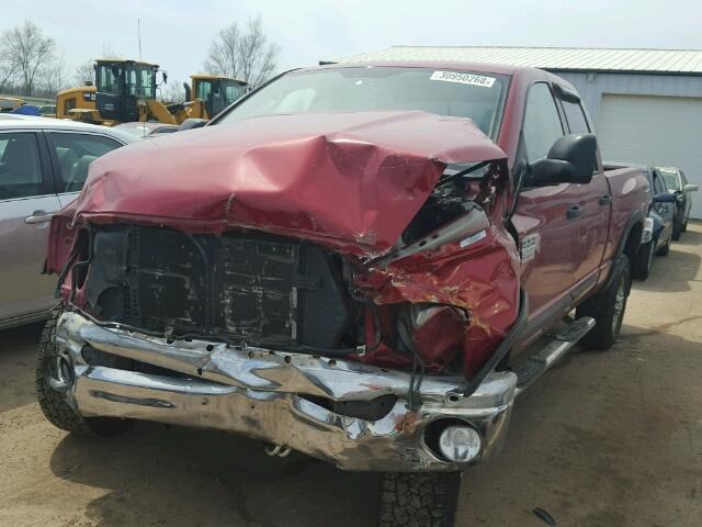3D7KS28A57G840850 - 2007 DODGE RAM 2500 S RED photo 2