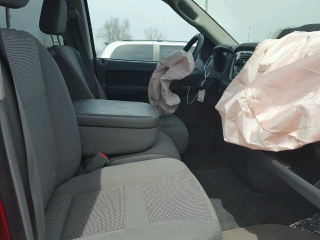 3D7KS28A57G840850 - 2007 DODGE RAM 2500 S RED photo 5