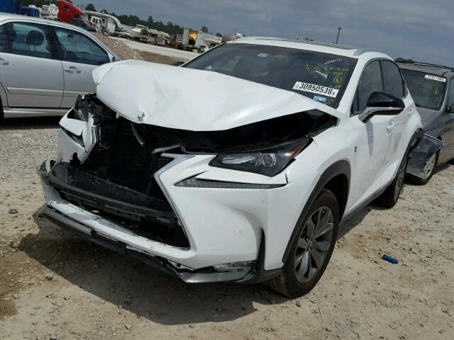 JTJBARBZ3G2049713 - 2016 LEXUS NX 200T WHITE photo 2