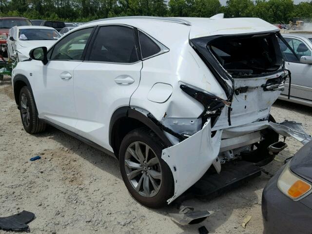 JTJBARBZ3G2049713 - 2016 LEXUS NX 200T WHITE photo 3