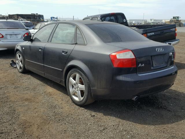 WAUJC68E35A022801 - 2005 AUDI A4 1.8T BLACK photo 3