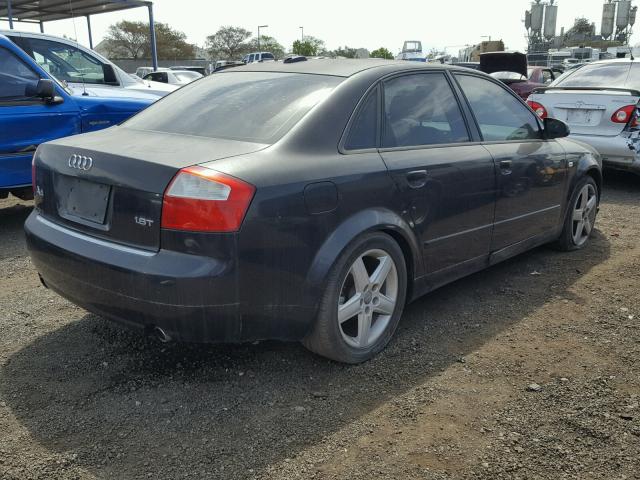 WAUJC68E35A022801 - 2005 AUDI A4 1.8T BLACK photo 4