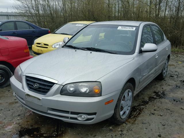 KMHDN46D55U017411 - 2005 HYUNDAI ELANTRA GL SILVER photo 2