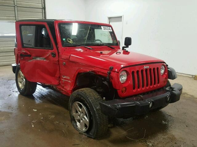 1J4AA2D19BL505160 - 2011 JEEP WRANGLER S RED photo 1