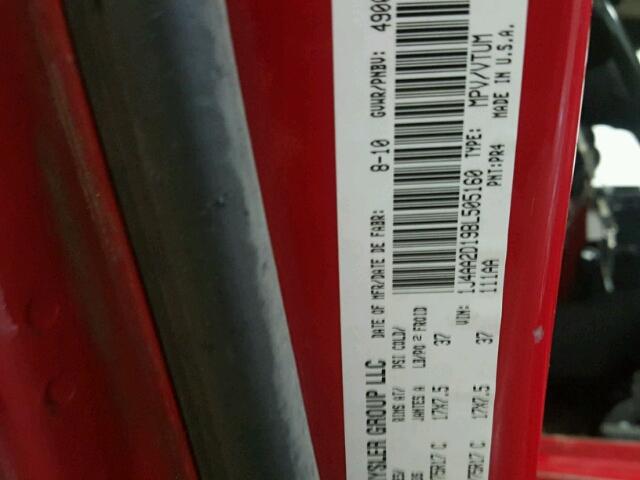 1J4AA2D19BL505160 - 2011 JEEP WRANGLER S RED photo 10